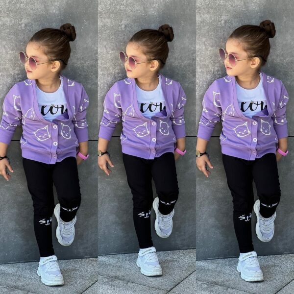 Trening 3 piese, fete, Meow, mov