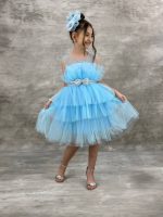 Rochie eleganta cu tull bleo