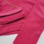 Compleu catifea fete cu gentuta