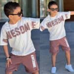 Compleu bumbac pentru baieti 2 piese