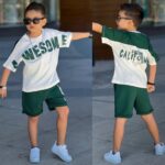 Compleu bumbac pentru baieti 2 piese