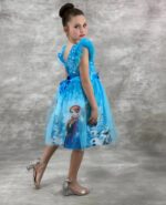 Rochie Frozen cu tull si funda