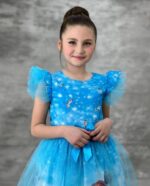 Rochie Frozen cu tull si funda