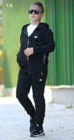 Trening 2 piese pentru baieti negru
